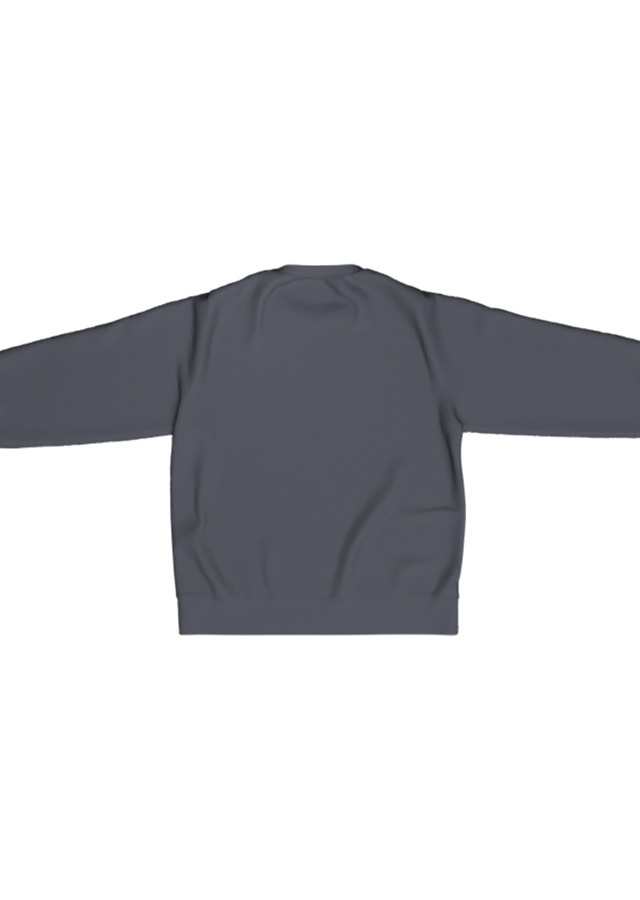 CHARCOAL FLEECE CREWNECK