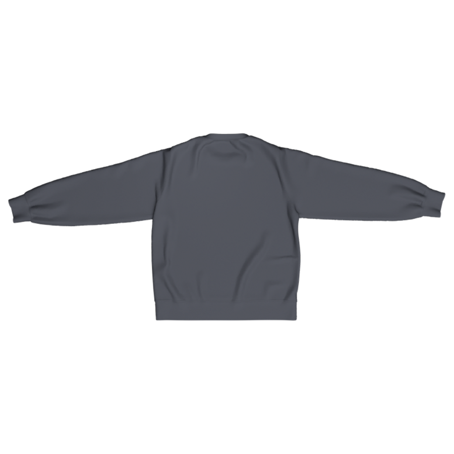 CHARCOAL FLEECE CREWNECK