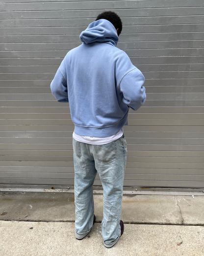 VINTAGE ICE BLUE HOODIE