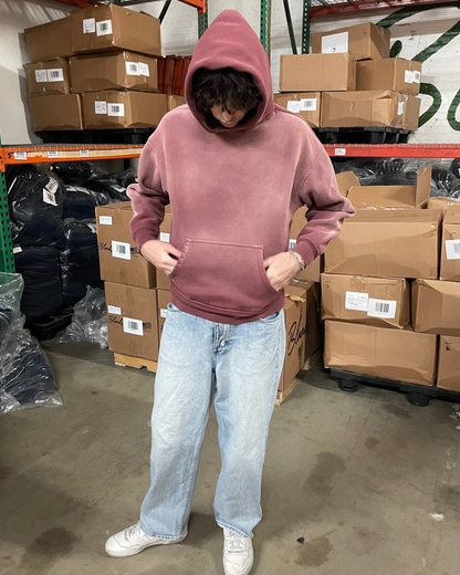 FADED WINE HOODIE