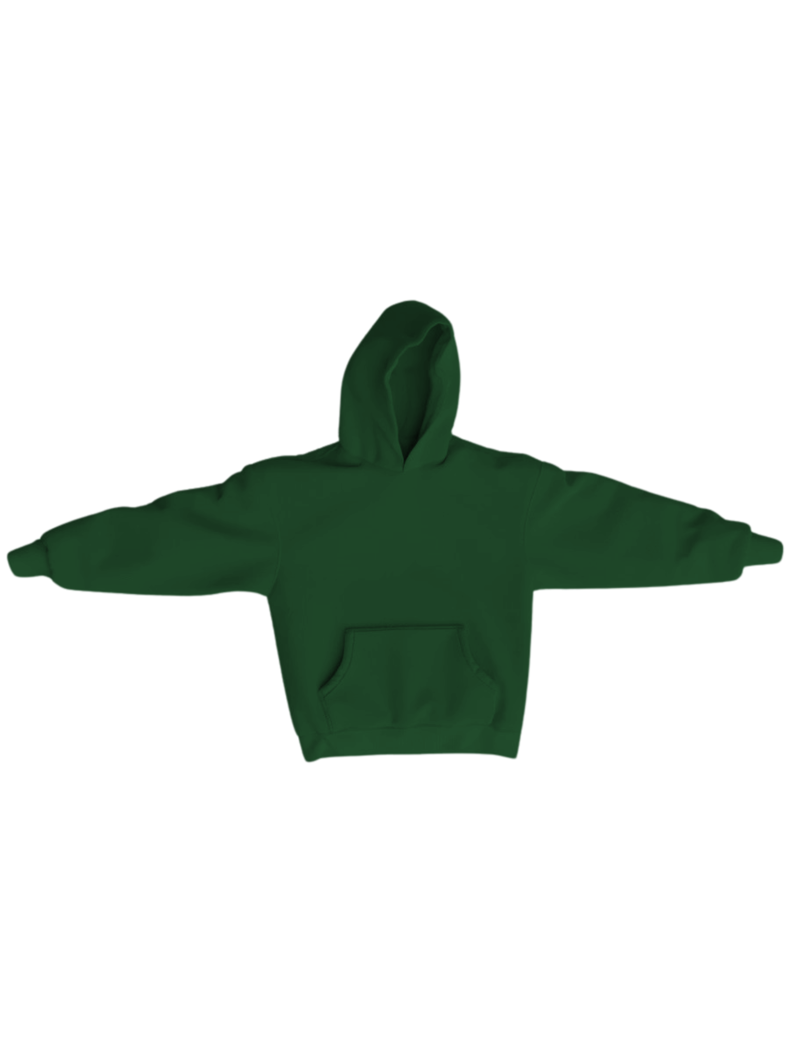 GARMENT DYE GREEN HOODIE