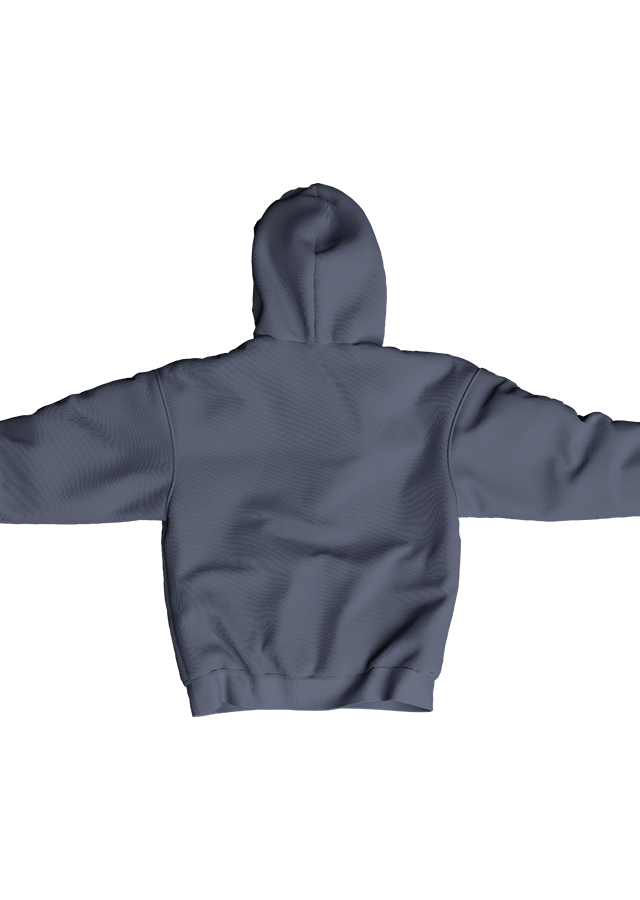 CHARCOAL FLEECE HOODIE