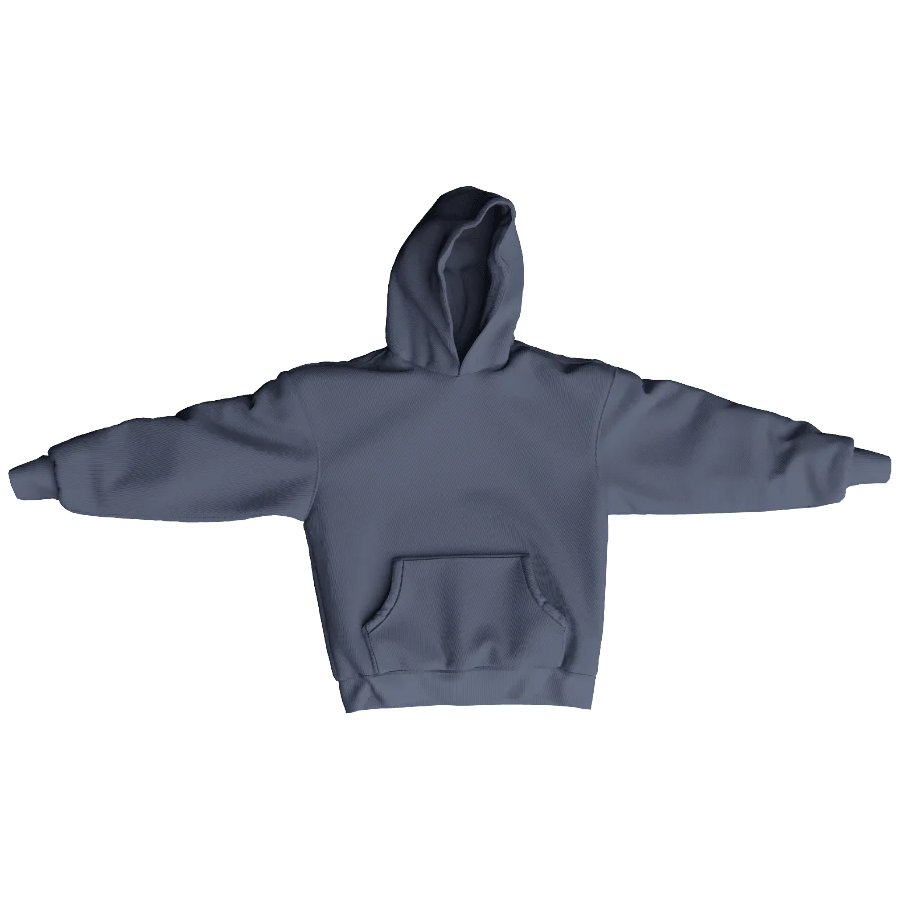 CHARCOAL FLEECE HOODIE