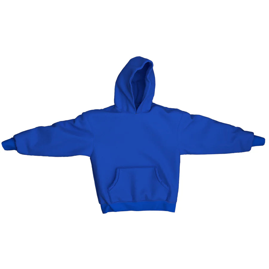 GARMENT DYE BLUE HOODIE