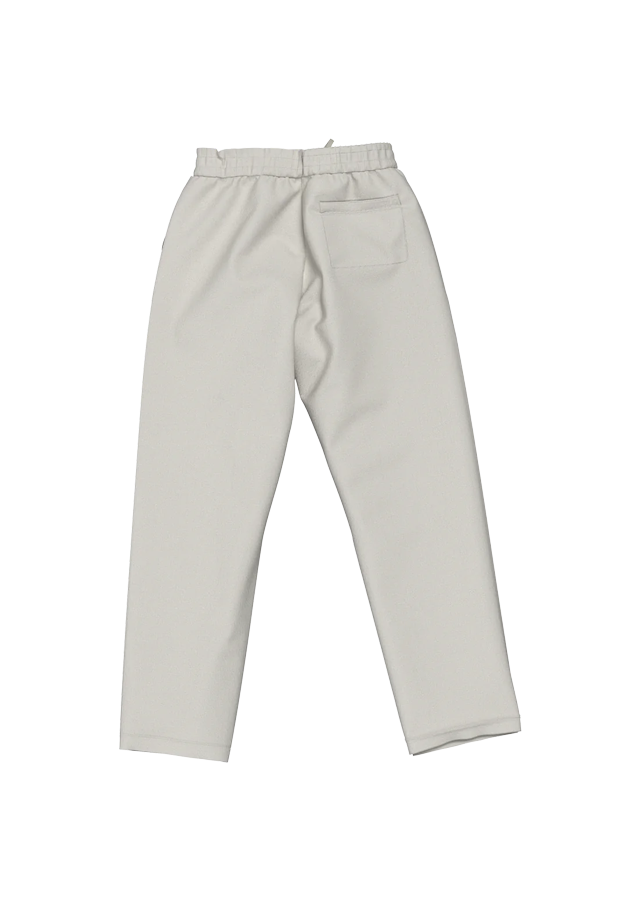 WHITE FLEECE SWEATPANT