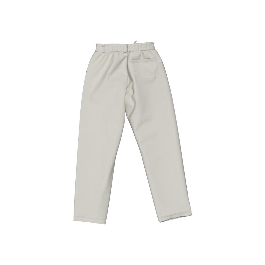 WHITE FLEECE SWEATPANT