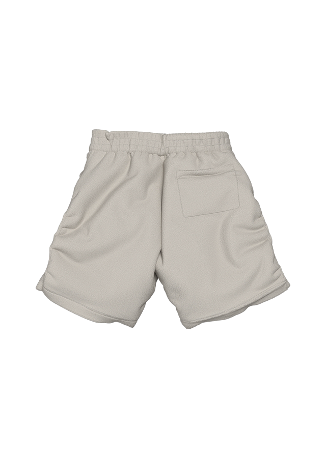 WHITE FLEECE SHORT