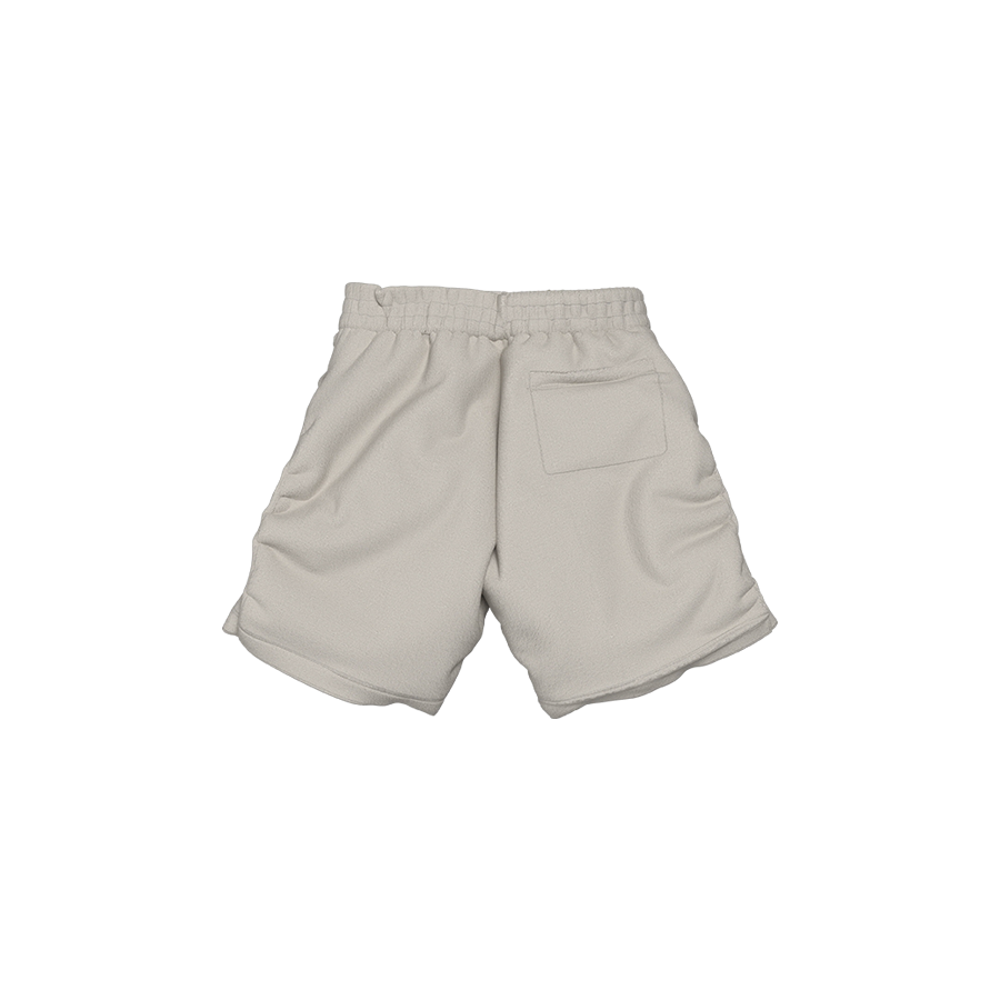 WHITE FLEECE SHORT