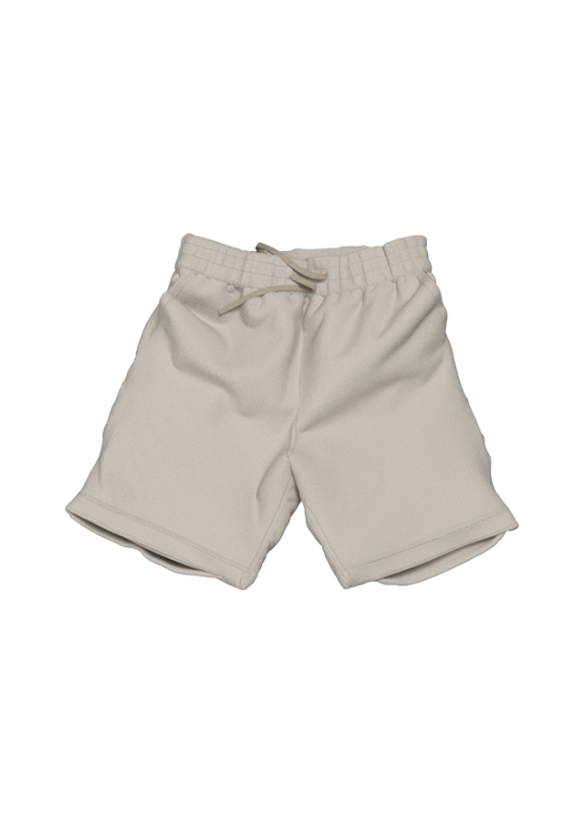 WHITE FLEECE SHORT