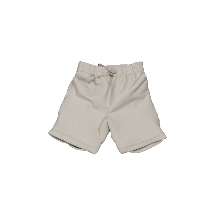 WHITE FLEECE SHORT